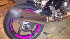 HOT PINK MAGENTA CUSTOM INNER RIM DECALS WHEEL STICKERS STRIPES TAPE GRAPHICS