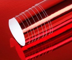 24″ x 60″ Red Chrome Mirror Vinyl Film Wrap Sticker Decal Stretchable 2ft x 5ft
