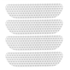 4Pcs/set Universal Car Reflective Stickers Door Eyebrow Sticker Decal Warning