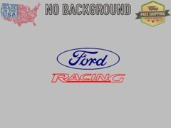 Fits FORD RACING Blue & Red Vinyl Decal Sticker Car Truck Window