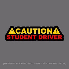 Caution Student Driver! Auto JDM Racing Drifting Decal Sticker 6″ #DigitalPrint