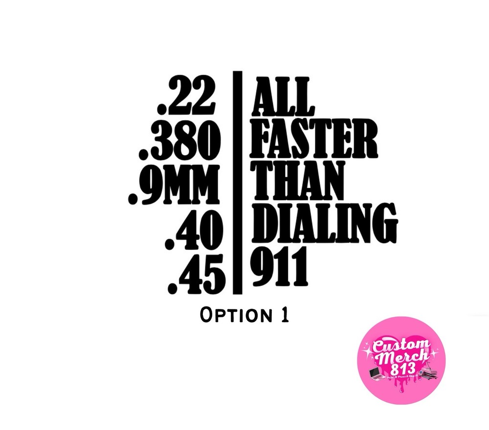 Gun Life Decal Vinyl Car Motorcycle Laptop Option 1 2 3 4