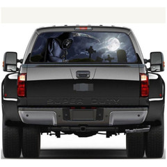 Grim Reaper Cemetery Rear Window Graphic Decal Sticker Car Truck SUV Waterproof