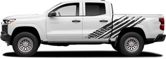 LOYAL Universal Fit Side Vinyl Graphics Decals Stripes Kit on Chevy Colorado