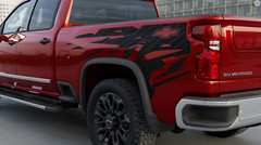 2024-2025 Chevrolet Silverado Bodyside Decal Black Vinyl Bowtie Logo 85516291