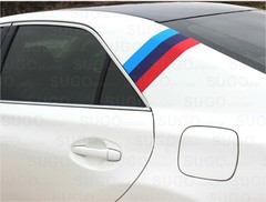 48″ BMW M-Power 3-Colored Racing Body Stripe Decal Custom DIY Sticker 4ft