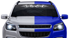 #108 GO TOPLESS Windshield Decal Window Sticker Vinyl Graphic Banner Design
