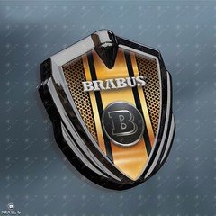Brabus 3D metal shield emblem sticker car for fender hood