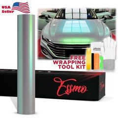 ESSMO PET Space Candy Gloss Gray Green Car Vehicle Vinyl Wrap Decal Sticker