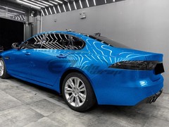 Gloss Diamond Glitter Sky Blue Metallic Car Vinyl Wrap Sticker Bubble Free