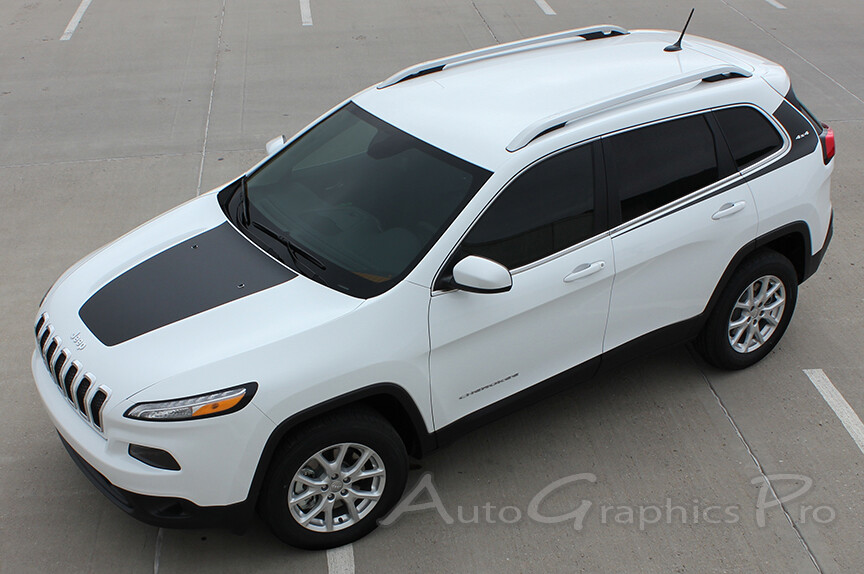 3M Vinyl Graphics Hood Stripes Hood Decals T-HAWK 2014-2021 fits Jeep Cherokee