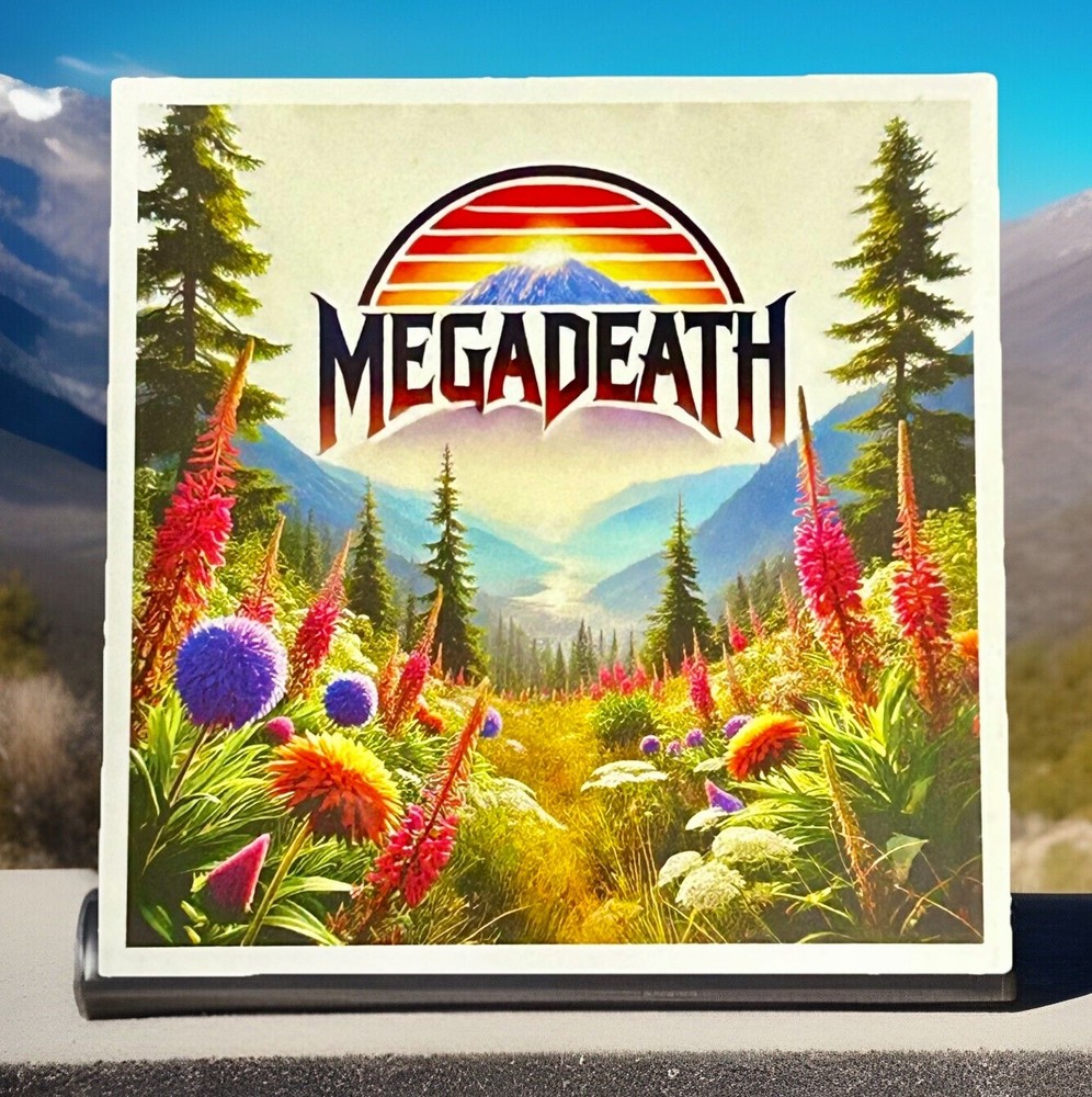 Megadeath heavy metal Vinyl Rock Car Sticker Decal 3” Funny Flowers