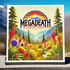Megadeath heavy metal Vinyl Rock Car Sticker Decal 3” Funny Flowers