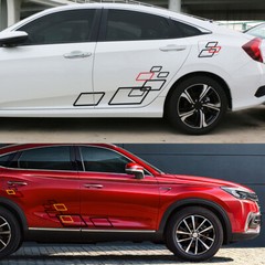 DIY Car Stickers Both Sides Body Vinyl Decals Sports Styling Trim Self-adhesive