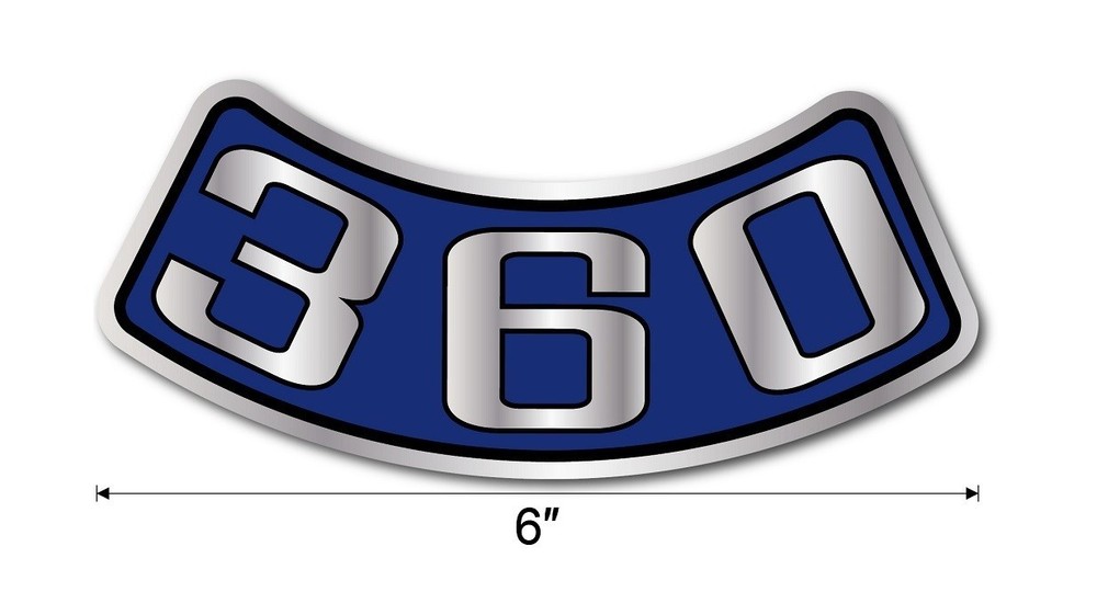 NEW 360 Air Cleaner Decal Bumper Sticker for Ford Classic FOMOCO USA