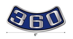 NEW 360 Air Cleaner Decal Bumper Sticker for Ford Classic FOMOCO USA