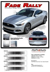 2015 FADE RALLY Ford Mustang Hood Roof Fading Racing Stripes Vinyl Graphic Decal