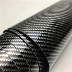 60″ X 12″ 7D Real Carbon Fiber Vinyl Wrap Sticker Roll Film Black Bubble Free