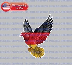 Dove German Flag Germany Vinyl Decal Sticker A