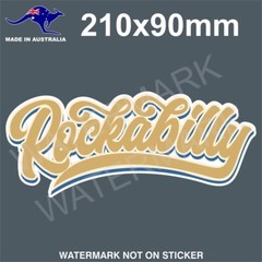 ROCKABILLY STICKER RETO VINTAGE TEXT
