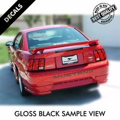 MUSTANG REAR BUMPER INSERT DECALS VINYL LETTERS 99-04 |33