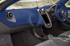 Velvet Stretchable Royal Blue Suede Textured Car Vinyl Wrap Sticker Decal Sheet