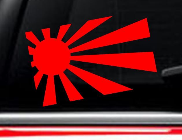 RISING SUN JAPAN Decal Vinyl Car Window Sticker ANY SIZE