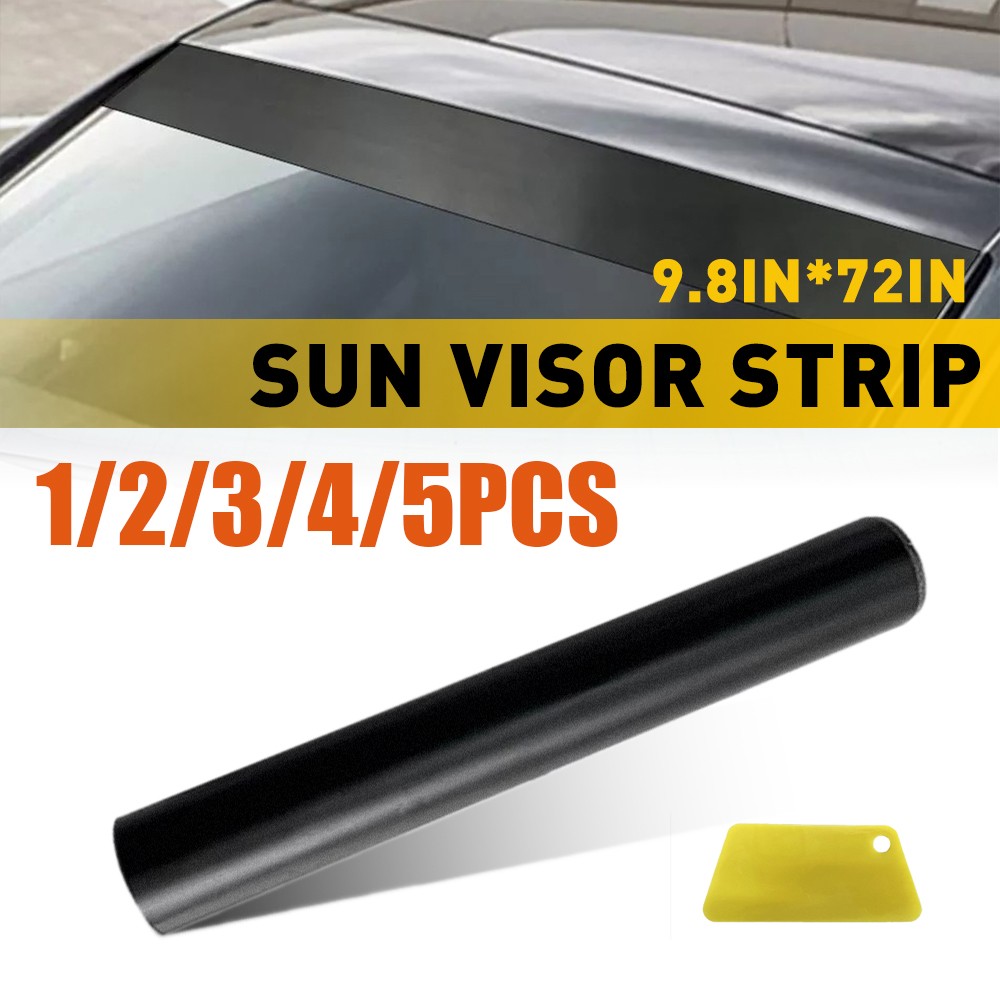 60″x12″ Windshield Banner Cast PVC Film Sun Strip Visor Premium Vinyl Decal1-5X