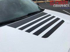 2014-2021 Toyota Tundra Center Hood Graphic Stripes 9 Options 3M Vinyl Decals