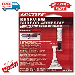 Rearview Mirror Permanent Bond Adhesive Glue For Metal Button Windshield Mount !