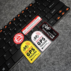 10cm Anti Theft Sticker for Motorcycle GPS Tracking UK