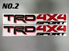 2PC TRD OFF ROAD SPORT TOYOTA RACING DEVELOPMENT 4X4 DECAL Emblem Vinyl STICKER