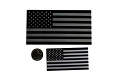 3D Aluminum American Flag Sticker Emblem Decals (Combo Pack)