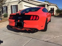 10″ PLAIN Rally Racing Stripe Graphics Stripes Set FIT 2015 – 2025 Mustang