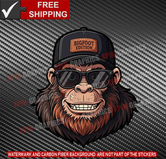 Bigfoot Edition Vinyl Decal Sticker 4×4 Off-Road Sasquatch Car Truck SUV B