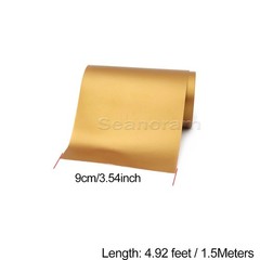 2x 3.54″ x 59″ Matte Gold Car Hood DIY Vinyl Tape Racing Stripes Sticker Decals