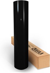 High Gloss Black Microfinish Vinyl Wrap 1.5ft x 5ft – DIY Air Release Technology
