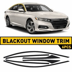 Chrome Delete Blackout Overlay for 2018-22 Honda Accord Sedan Window Trim Y