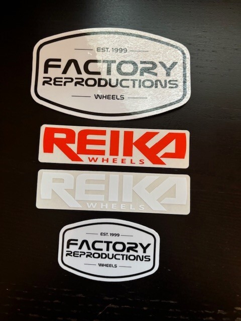 4 PCS REIKA WHEELS Vinyl Stickers Wheel Vinyl Decals
