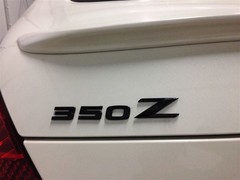 Matte Black Finish 3D Raised Trunk Lid Letter Pieces For 2003-08 Nissan 350Z Z33