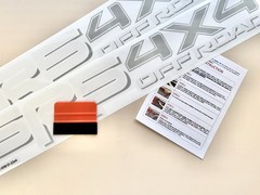 2 pc – 4×4 Offroad Sticker Decal Accessory Compatible W/ SR5 22×4 in