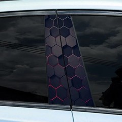 2PCS body sticker HD B column car sticker honeycomb pattern middle column