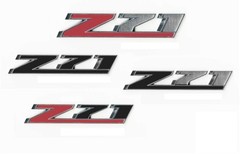 2014-2018 Chevy Silverado Z71 Grille Grill Emblem PLASTIC LETTERS Set Black