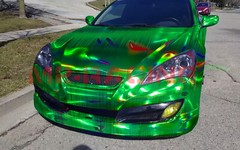 Holographic Brushed Aluminum Emerald Green Rainbow Car Vinyl Wrap Sticker Sheet
