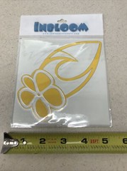 NEW Hawaiian Surfboard Wave Flower Sticker Vinyl Car Decal Choose Your Color