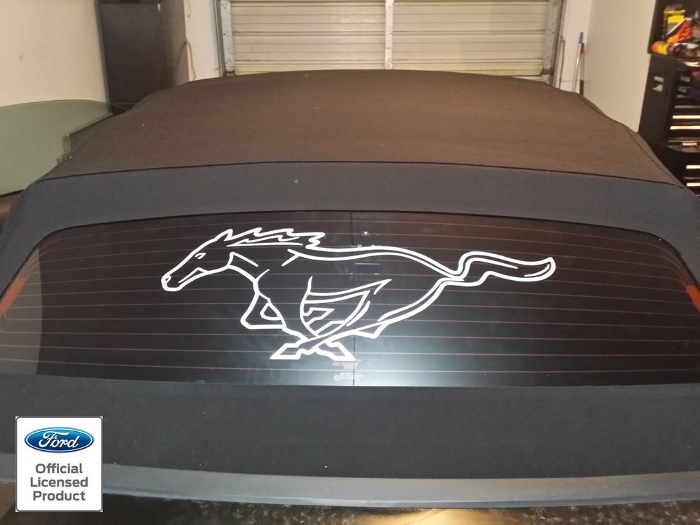 Ford Mustang Rear Window Pony Outline Decal 94-98 99-04 05-09 2010-2014 Graphics