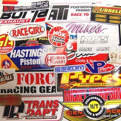 25 Racing Window Decals Stickers NHRA Nascar Street Outlaws Grab Bag Large Lot