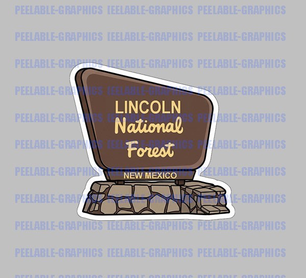 Lincoln National Forest New Mexico Park Decal Sticker A