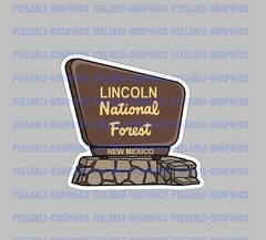 Lincoln National Forest New Mexico Park Decal Sticker A