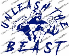 Unleash The Beast,Ape,(12″x10″),Beast Mode,Motivation,Fitness,Goals,Vinyl Decal